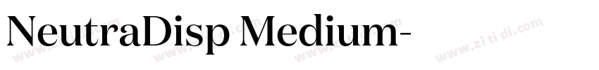 NeutraDisp Medium字体转换 NeutraDisp Medium字体转换